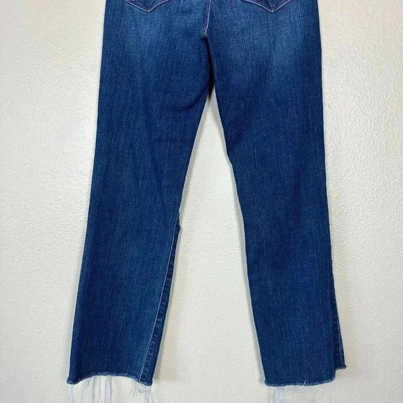 L'Agence Straight Leg Distressed Jeans Dark Wash Size 27 - Picture 8 of 8